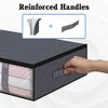 Storage Bins,3-Pack Clothes Storage, Foldable Blanket Storage 3 Pack Gray