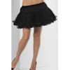 Smiffys Petticoat, Schwarz, mit Satin-Bund