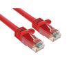 CableLeader 1ft Red Cat6a 500 MHz UTP Snagless Ethernet Network Patch Cable