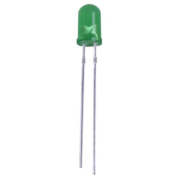 LED, 5MM, Pure Green, DIFFUSED, 10 Pack, LED Opto-Electronics, LED Single Colour Qty X 10