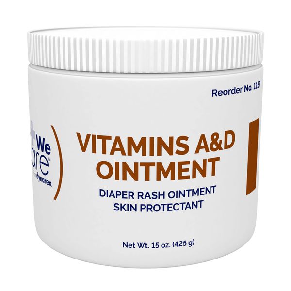 Dynarex Vitamins A & D Ointment Jar, 15 ounces