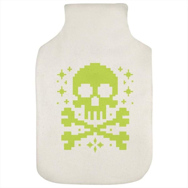 'Pixel Skull' Hot Water Bottle Cover (HW00034055)