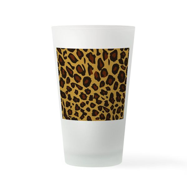 CafePress Leopard Print Pint Glass, 16 oz. Drinking Glass