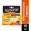 Airborne Zesty Orange Effervescent Tablets, 10 Count - 1000mg of Vitamin C - Immune Support Supplement (Pack of 6)