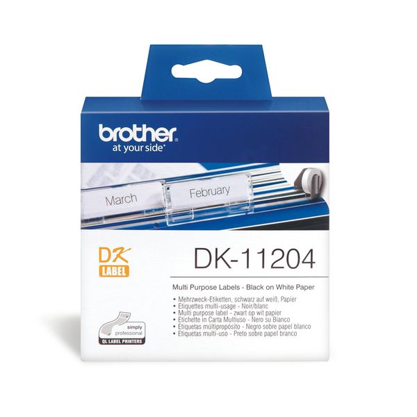 Brother DK11204 - Multi Purpose Label 17 x 52mm White 400
