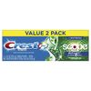 Crest +X 40mm Outlast Complete Whitening Toothpaste, Mint, 5.4 Oz, Pack Of 2, 4.050 Lb (Pack Of 2)