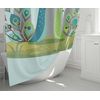 Bonamaison Shower Curtain, Polyester, Multicolor, 150x200