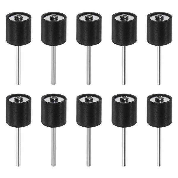 sourcing map 10pcs 1/2 Inch Sanding Drum Rubber Mandrels 2.35mm Shank Sanding Sleeve Holder for Drum Sander Rotary Grinder