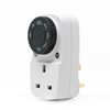 Defender EasyTurn Dusk Till Dawn Timer Switch - Day Night Plug Timer - Energy Saver Plug Standard Size - Automatic Dusk Till Dawn Timer - 240v 3 Pin Plug with Programmable Timer Controller