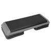 2PCS 43'' Exercise Aerobic Step Platform Adjustable Fitness Stepper 4 Riser Grey