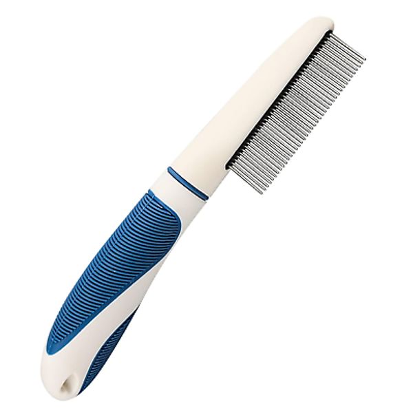 Stainless Steel Pet Grooming Comb, Safe & Gentle Removes Loose Undercoat and Tan