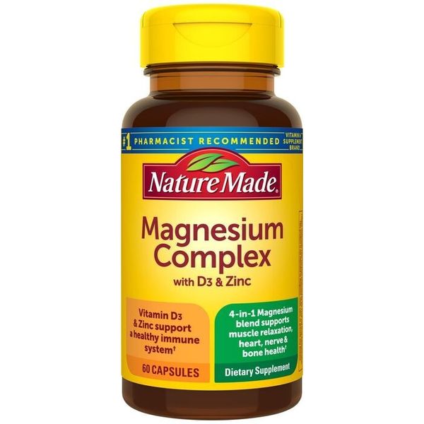 Nature Made Magnesium Complex w/D3 & Zinc Capsules 60ct