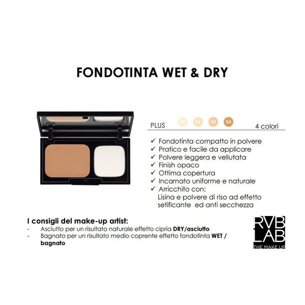 Fondotinta Wet & Dry 52