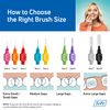 TEPE Interdental Brush Original, Soft Dental Brush for Teeth Cleaning, Pack of 25, 0.7 mm, Medium Gaps, Yellow, Size 4