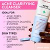 Peach Slices | Acne Clarifying Cleanser | Deep Cleans & Prevents Acne | 2% Salicylic Acid | Hyaluronic Acid | Sulfate-Free | Hydrates & Calms Skin | Gentle Formula | Face Wash | Cruelty-Free | 4 oz