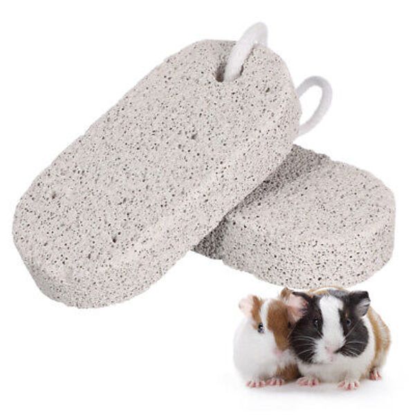 2 Pcs Calcium Stone Chews Toy Small Animal Mineral Rabbit Toys Guinea Pig