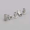 Unxuey 100PCS M4 Rivet Nuts Aluminium Alloy Knurled Flat Head Rivnuts Threaded Insert Rivet Nut