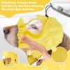 PATTEPOINT Adjustable Bath Cap Waterproof Ear & Eye Protection Visible Dog Shower Cap