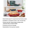 Let's Make Memories Personalized Grateful, Thankful, Blessed Stoneware - Red Lasagna Dish