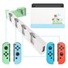 FYOUNG Controller Charger for Joy Con Compatible with Nintendo Switch & Switch OLED Model, USB Charging Dock for JoyCons Remote with LED Indicator - Light Green&White