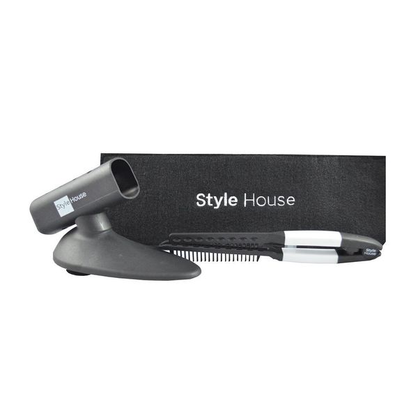 Style House Professional Flat Iron Accessory Set (Holder, Comb & Case) Brand New