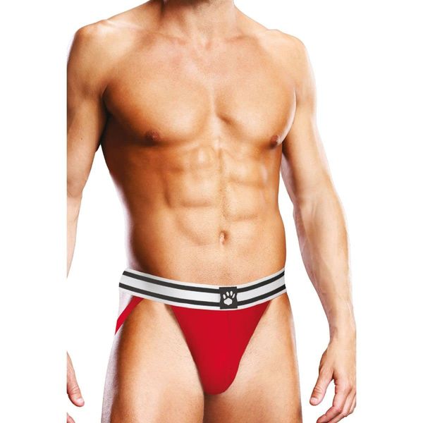 Prowler Red & White Jock Strap, Size L 32"-34" Waist