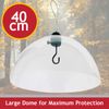 SPARES2GO Squirrel Baffle Dome Bird Feeding Station Feeder Guard (Complete Kit with Hanging Hook and Loop)