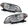 Headlights Assembly Headlamps Chrome For 2008-2012 Chevy Malibu Left & Right