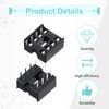 sourcing map 100Pcs DIP IC Chip Socket Adapter 8 Pin IC Assortment Kit 2.54mm/0.1" Pitch for Breadboard Project, PCB Board Design