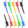 DORHEA 5Pcs Test Hook to Test Hook Test Cables Dual Ended Test Hook Wire Cable for Multimeter Electrical Testing