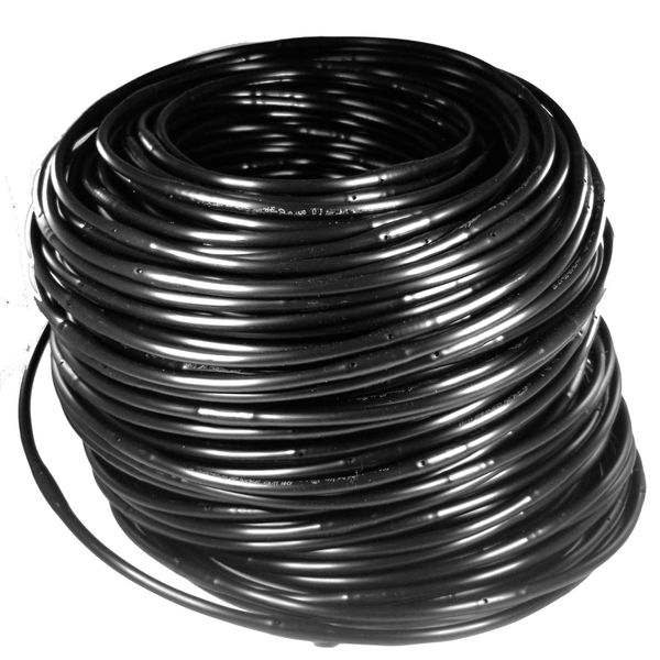 500'ft Drip Irrigation Line 1/4" Tubing Roll, 6" Emitter Spacing .52 GPH Black (.170 ID x 240 OD) (500' Foot Roll)