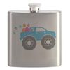 CafePress Cute Easter Egg Crusher Mons 7 oz Stainless Steel Drinking Flask