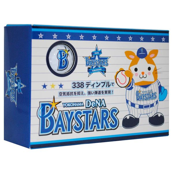 LEZACS YBBA-0765 Golf Balls Yokohama DeNA Baystars Golf Balls 6 Pack White