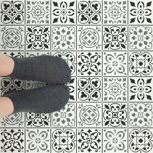 Mediterranean Mosaic Tile Stencil - Floor Stencil, Mosaic Stencils, Stencil of Mosaic, Tile Pattern Stencil, Mosaic Stencil