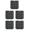 Jopto 5PCS 4x4 Matrix Array 16 Switch Keypad Keyboard Module 16 Key MCU Membrane Switch Keypad Compatible with Arduino