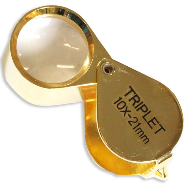 ToolUSA 10x Golden Triplet Jeweler's Loupe: MG-12110