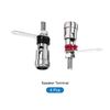 Rebower Amplifier Binding Post Spring Terminal Block for Speaker Battery Box Subwoofer M4/Silver Tone Black Red 4 Pack