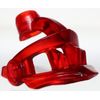 Lego Castle Trans Red Minifig Visor Pointed with Face Grille