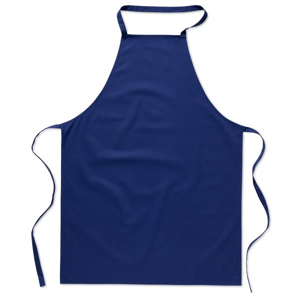 eBuyGB Pack of 1 Catering Cooking Plain Chef's Unisex Kitchen Apron, Cotton, Blue