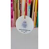 ​Custom Wedding Keepsake Ornament – Personalized Names & Date Ceramic Gift