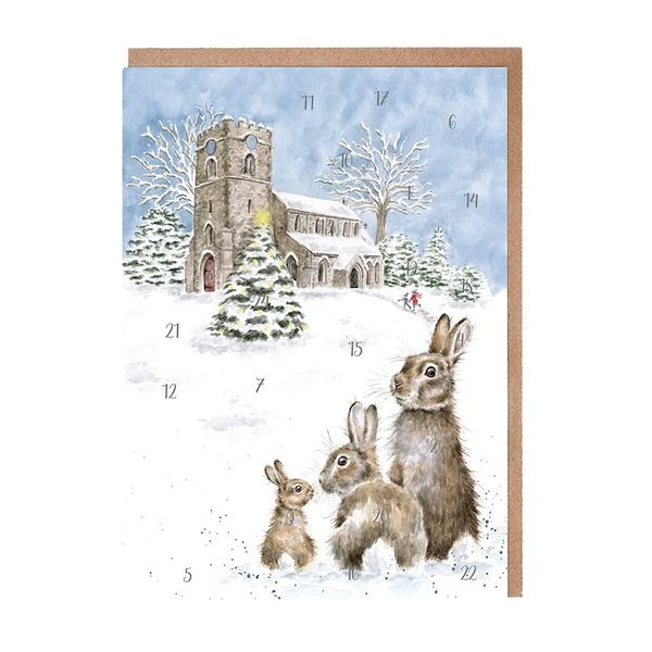 Wrendale Designs - 'Silent Night' Advent Calendar Card
