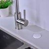 SINKINGDOM SinkTop Garbage Disposal Air Switch Kit with Long White Button,Brass Made Cover