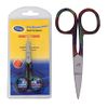 Nail Scissors Professional Cuticle Scissors Extra Strong Curved Manicure Scissors Clippers Eyebrow Grooming Cuticle Beard Trimming Hair Cutting (4" Gold Green)