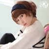 Montblanc Short Wig, Partially Hand Planted, Made in Japan, Feminine Short, Curly Style, Random Curl, Short Perm, 5 Colors Available, lemon tea