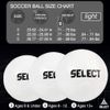 SELECT Classic Soccer Ball, Orange V21, Size 4