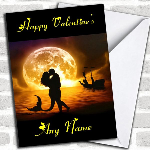 Mermaid Lovers Romantic Personalised Valentine's Card | Valentines Card | Valentine's Day Card