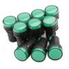 Green LED Pilot Light Panel Indicator 24V 10pcs