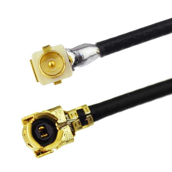 Superbat U.FL/IPEX Cable Mini PCI Coaxial Cable 50ohm U.FL Male to Female Right Angle 6inch Pigtail Coax Cable 2Pcs for Router Gateway Mini PCIE Network Card PCI WiFi WAN etc.