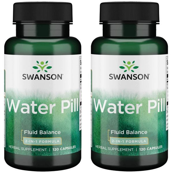 Swanson Super-Strength Water Pill 20 Milligrams 120 Capsules (2 Pack)