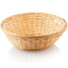 com-four® 4x Easter baskets with decorative grass and egg colors - Easter baskets with green grass - raffia basket with Easter grass (Set nature brown 1)